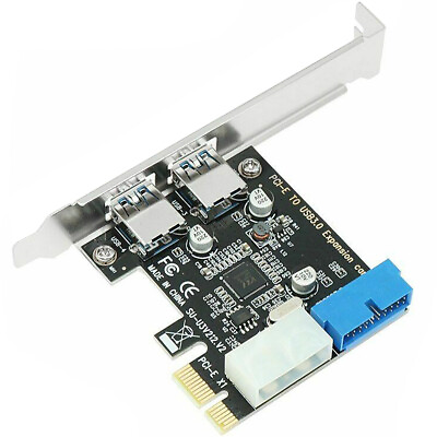 #ad USB 3.0 PCI e Card w 2 External ports and 1 Internal 19 Pin USB 3.0 Header $13.50