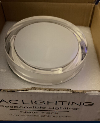 #ad WAC Lighting Dot 6quot; LED 3500K Round Stainless Steel Flush Mount in Chrome $99.00