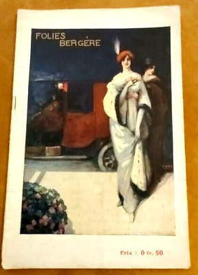 #ad Programme 1912 La Revue des Folies Bergères M CHEVALIER MISTINGUETT M PRINTEMPS EUR 69.00
