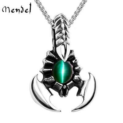 #ad MENDEL Mens Stainless Steel Scorpion Scorpio Zodiac Pendant Necklace Jewelry Men $9.98