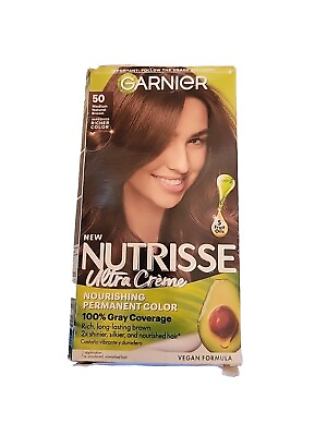 #ad Garnier Nutrisse Nourishing Hair Color Creme Medium Natural Brown READ $12.00
