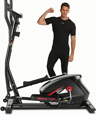 #ad Indoor Elliptical Bike Cross Trainer Exercise Machine Fitness Workout Gym 390LBS $240.99