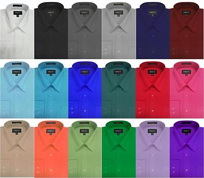 #ad Boys Solid Long SLeeve Dress Shirts 22 Colors size 4 to 20 $19.49