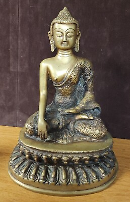 #ad Antique Bronze Buddha Chiang Saen Buddha 11quot; $224.75