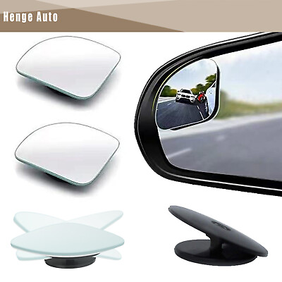 #ad Fan Shaped Blind Spot Mirror HD Glass Convex Lens Frameless Rear View Mirror2PCS $8.99