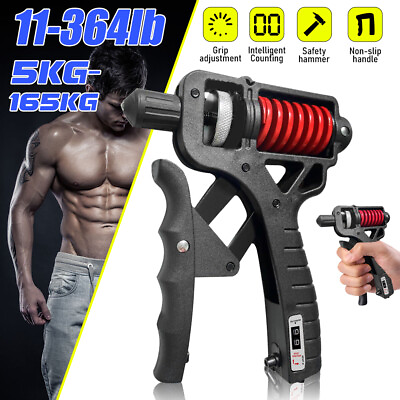 #ad Hand Grip Strength Power Trainer Gripper Strengthener Adjustable Gym Exerciser $13.49