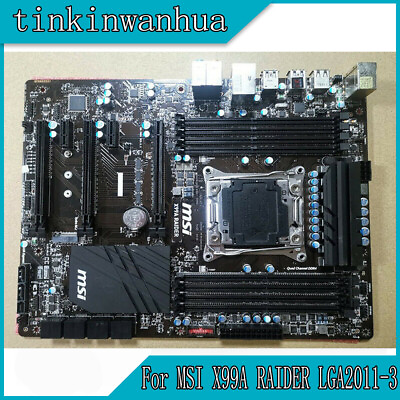 FOR MSI X99A RAIDER Gaming System Board LGA2011 3 DDR4 128GB ATX 100% Test Work $389.43