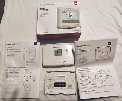 #ad Honeywell Home T4 Pro Thermostat Programmable TH4210U2002 White Tested amp; Works $19.99