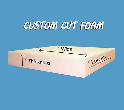 #ad Custom Cut Upholstery Foam Cushion Any Size Firm Free Shipping $19.99