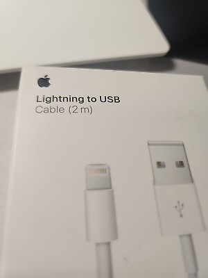 #ad #ad Apple 2m Lightning to USB Charge Sync Cable White $12.00