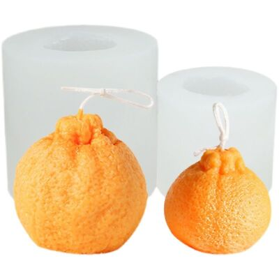 #ad 1PC Cylinder Silicone Mold Orange Shape Candle Molds DIY Baking Cake Fondants $17.99