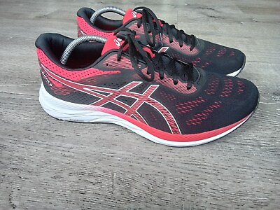#ad ASICS Gel Excite 6 Black Red Shoes 1011A165 Mens Athletic Sneakers Size 12 $39.99