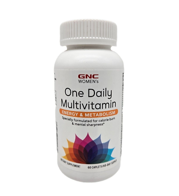 #ad GNC® Women#x27;s One Daily Multivitamin Energy and Metabolism 60 Caplets 4 24 $10.63