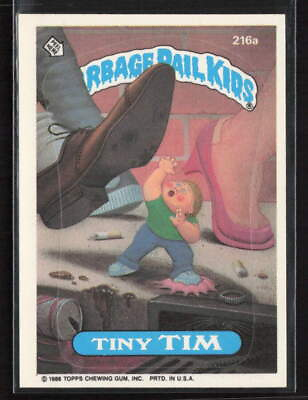 #ad 1986 Topps Garbage Pail Kids #216a Tiny Tim EX $1.99