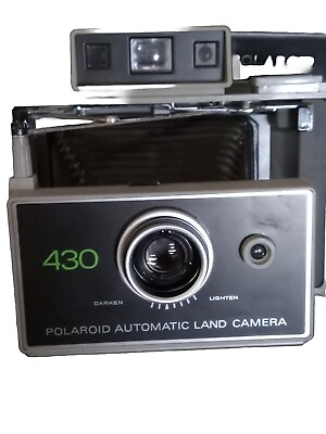 #ad POLAROID 430 AUTO INST. CAMERA OUTFIT CASE FLASH SELF TIMER # 192 $30.00