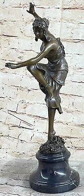 #ad Vintage Ball Room Dancer Showgirl Broadway Chicago NYC Bronze Marble Statue Sale $314.65