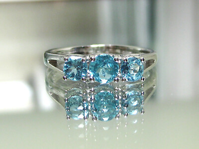 #ad Womens Natural Apatite Ring New Woman#x27;s Ring 925 Sterling Silver Size 8 $79.00