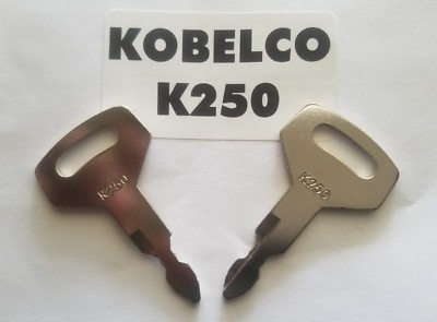 #ad 2 Kobelco Excavator Heavy Equipment Keys OEM Logo K250 fit Case Kawasaki. $7.99