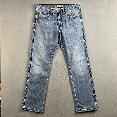 #ad Wrangler 20X Jeans Mens 32x32 Blue Denim Style 44 Slim Straight Stretch Cowboy $25.00