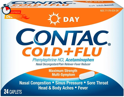 #ad Cold Flu Maximum Strength Acetaminophen Daytime Multi Symptom Relief for Nasal $12.17