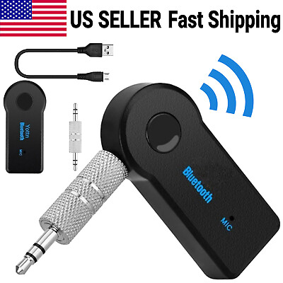 #ad Bluetooth Receiver Adapter Wireless 3.5mm Jack Audio For Car Music Headphone AUX $3.35