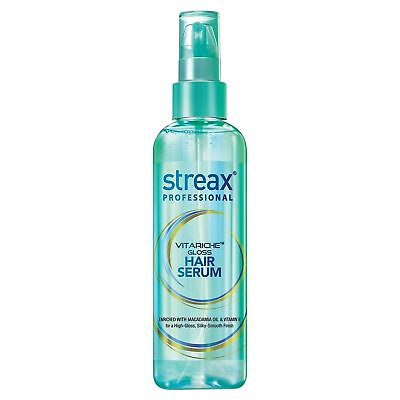 #ad Streax Vitariche Gloss Hair Serum With Vitamin E For Silkey Smooth Hair 200 ml C $29.10