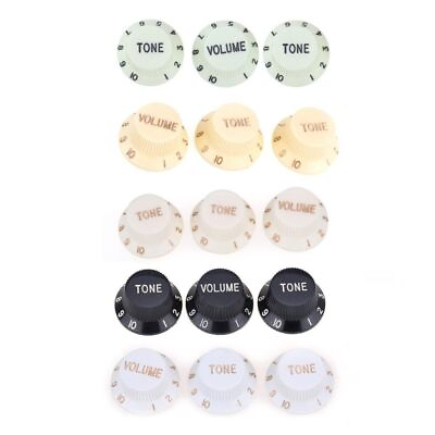 #ad Strat Guitar Knobs Imperial Inch 1 Volume 2 Tone USA Made Stratocaster $6.85