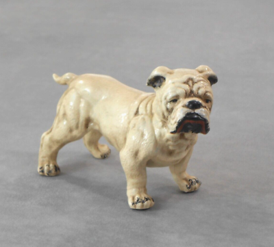 #ad English Bulldog Figurine Vintage Ceramic Collectible $24.50