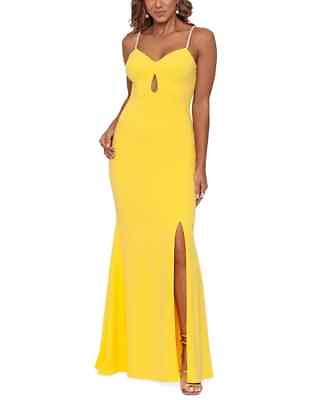 #ad XSCAPE Beaded Strap Cutout Gown MSRP $259 Size 0 # 10A 1968 Blm $20.01