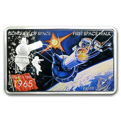 #ad 2011 Niue 2$ First Space Walk .999 Proof 1 oz Silver Coin $89.99