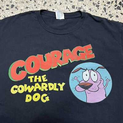 #ad Courage The Cowardly Dog T shirt For men Women All Size S 4XL VN1720 $25.64