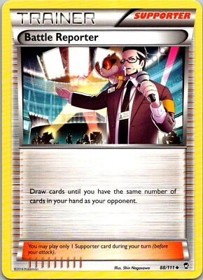 #ad 2014 Furious Fists Battle Reporter #88 111 Pokémon Gaming Card Trainer UnCommon $1.79