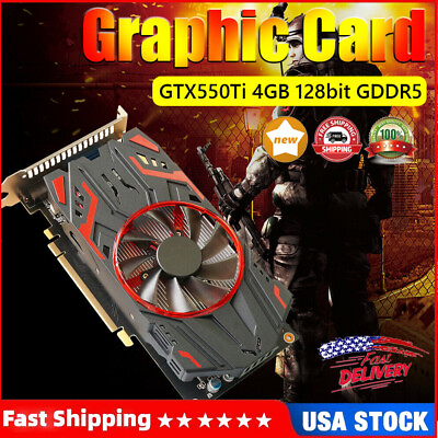 GTX550Ti PCI Express 2.0 4GB Computer Gaming Graphic Card with Cooling Fan US $98.41