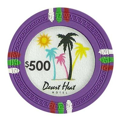 #ad #ad Claysmith Gaming $500 Clay Composite 13.5 gram Desert Heat Poker Chips Slee... $11.52