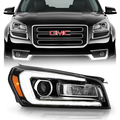 #ad LED Tube Right Passenger Side Projector Halogen Headlights For 2013 2016 Acadia $257.78