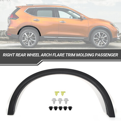 #ad Fits 2017 2020 Nissan Rogue Right Rear Wheel Arch Flare Trim Molding Passenger $42.77