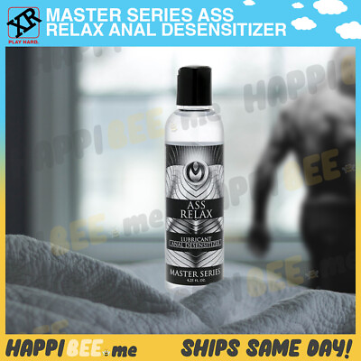 #ad Master Series Ass Relax Anal Desensitizing Lubricant🍯Water Glide Numbing Lube $18.50