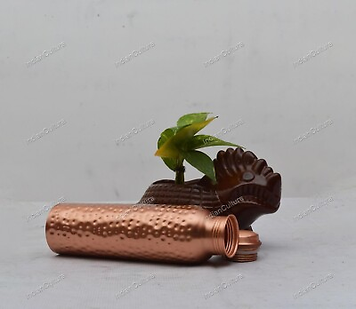 #ad Hammered Copper Bottle With New Stylish and Advanced Leak Proof Cap 700ml Copper $22.01