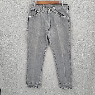 #ad Vintage Wrangler Jeans Mens 34x30 Actual 32x30 Gray 80s Regular Fit 0915 $22.88