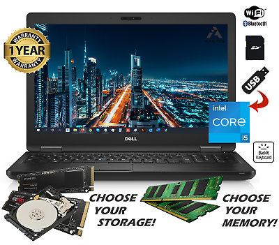 Dell Latitude 15.6quot; Laptop Intel Core i5 Light Gaming Business 64GB RAM 2TB SSD $313.99