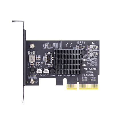 #ad USB3.2 Gen2 PCI E 4X Express Card to USB 3.2 Type E PCIE Controller Adapter Card $32.20