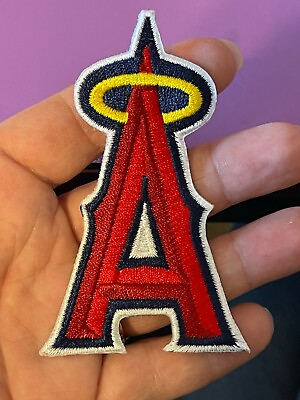 #ad Angels patch LA angels patch 3.5quot; tall Los Angeles patch Angels A halo patch MLB $5.99