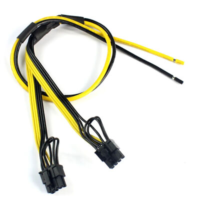 #ad ITHOO Dual PCIe PCI E Graphics Video Card 8pin 62pin DIY Splitter Power Cable $5.19