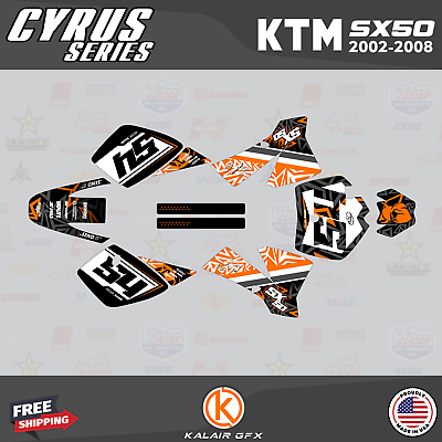 #ad Graphics Kit for KTM 50SX 2002 2008 MINI ADVENTURE PRO SR JR CYRUS orange $49.99