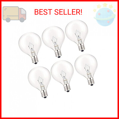 #ad SerBion 40 Watt Light Bulbs E12 Candelabra Base 120Volt Round Light Bulb for Cha $9.90
