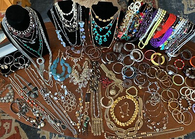 #ad 1 2 Pound Vintage To Modern FASHION JEWELRY Lot All Wearable $24.99