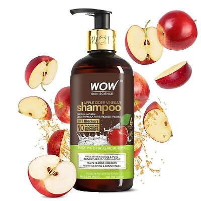 #ad WOW Apple Cider Vinegar No Parabens amp; Sulphate Shampoo Pack of 1 $39.99