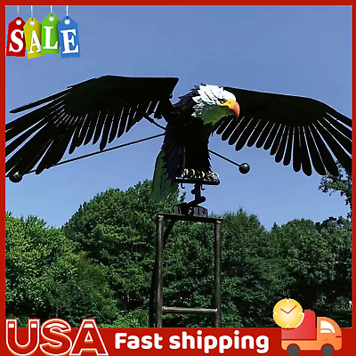 #ad Owl Wind SpinnerS Outdoor Metal Windmills Decor Art Garden Yard Rocking Eagle $24.50