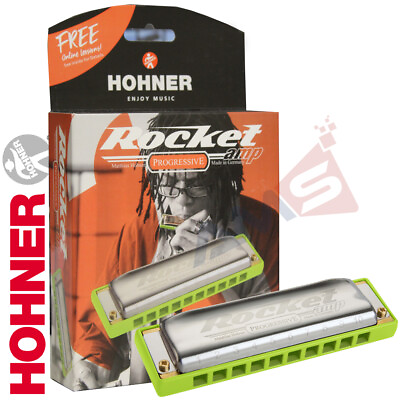 #ad Hohner M2015BX Rocket Amp Progressive Key of Bb Harmonica MADE IN GERMANY $64.99