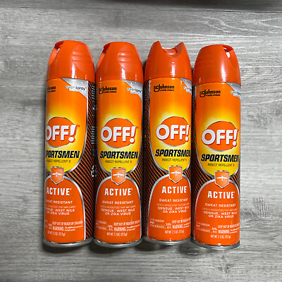 #ad SC Johnson Off Active Insect Repellent Sweat Resistant West Nile Virus 4 Pack $32.00